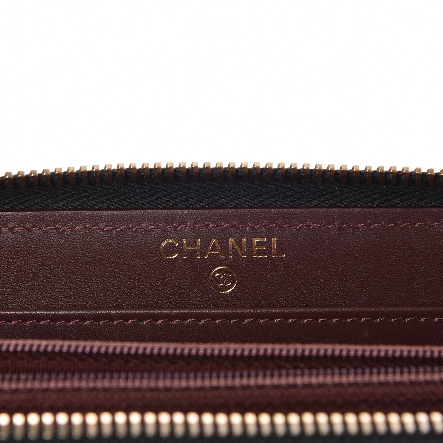 Caviar Quilted Large Gusset Zip Around Wallet Black