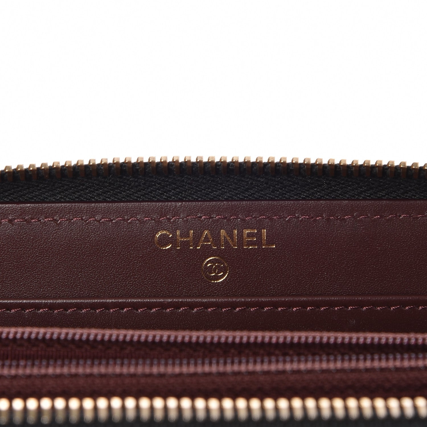 Chanel Caviar Quilted Large Gusset Zip Around Wallet Black 6 of 9