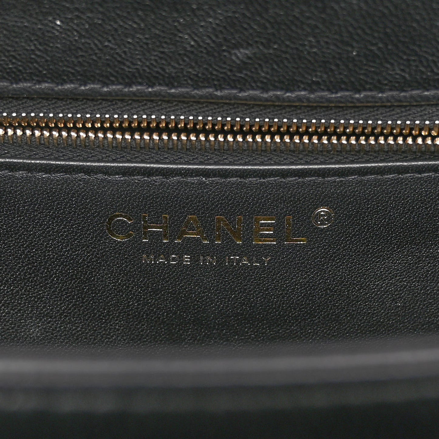 Lambskin Quilted Medium Trendy Chain CC Flap Dual Handle Bag Black