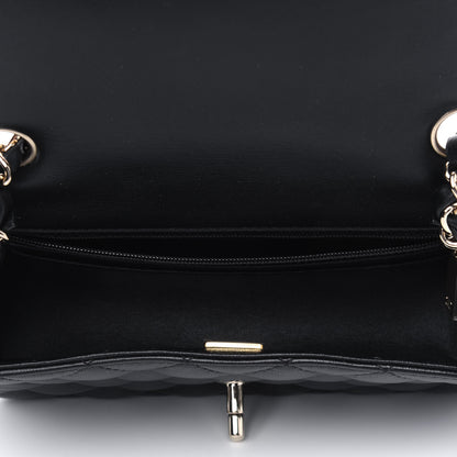 Chanel Lambskin Quilted Mini Rectangular Flap Black 4 of 4