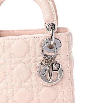 Christian Dior Grained Calfskin Cannage Mini Lady Dior Rose Poudre 10 of 10