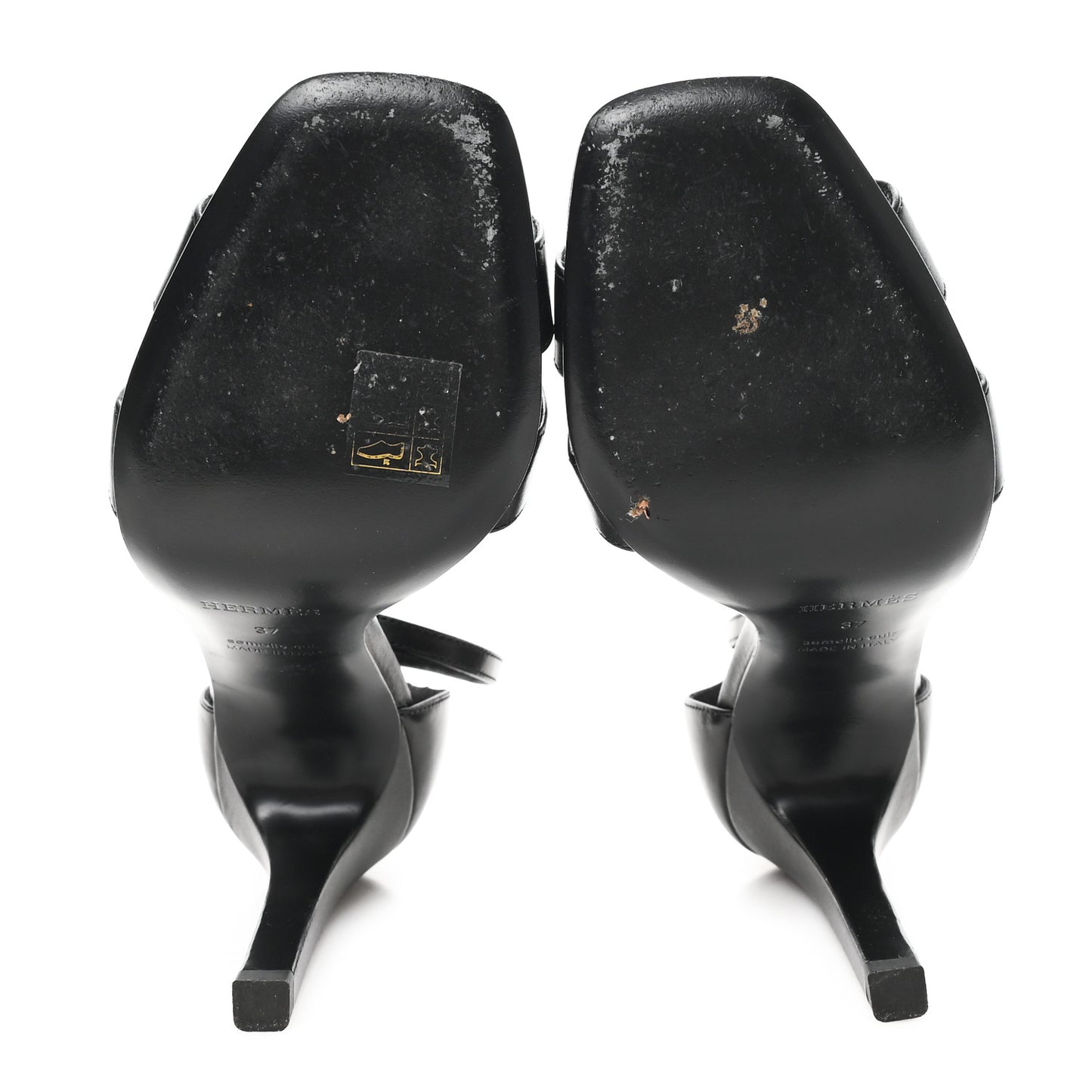 Calfskin Joy 105 Sandals 37 Black