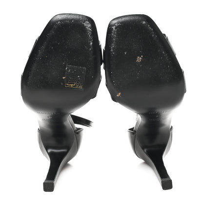 Hermes Calfskin Joy 105 Sandals 37 Black 6 of 11
