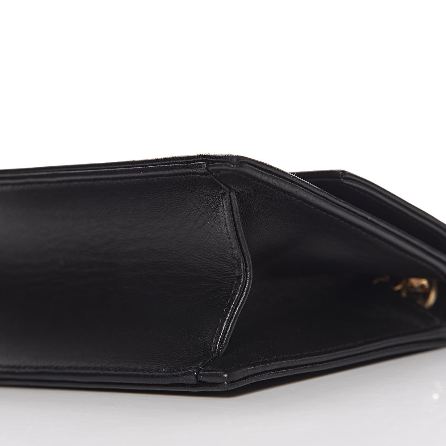 Lambskin Painted Mini Flap Black Gold