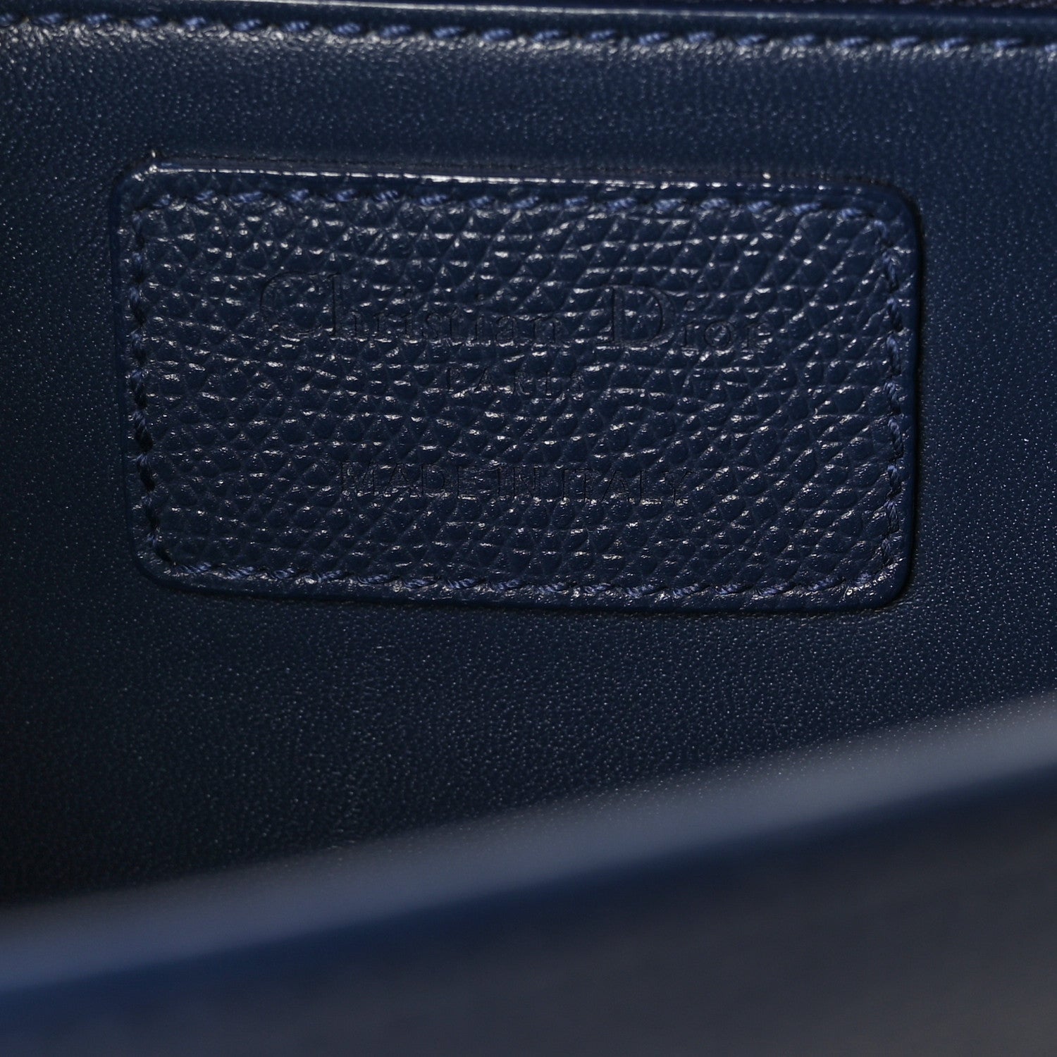 Christian Dior Ultra Matte Grained Calfskin 30 Montaigne Flap Bag Navy 6 of 11