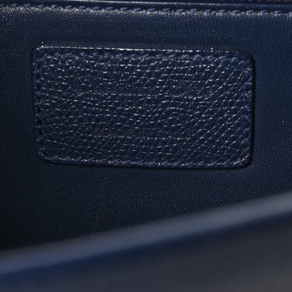 Christian Dior Ultra Matte Grained Calfskin 30 Montaigne Flap Bag Navy 6 of 11