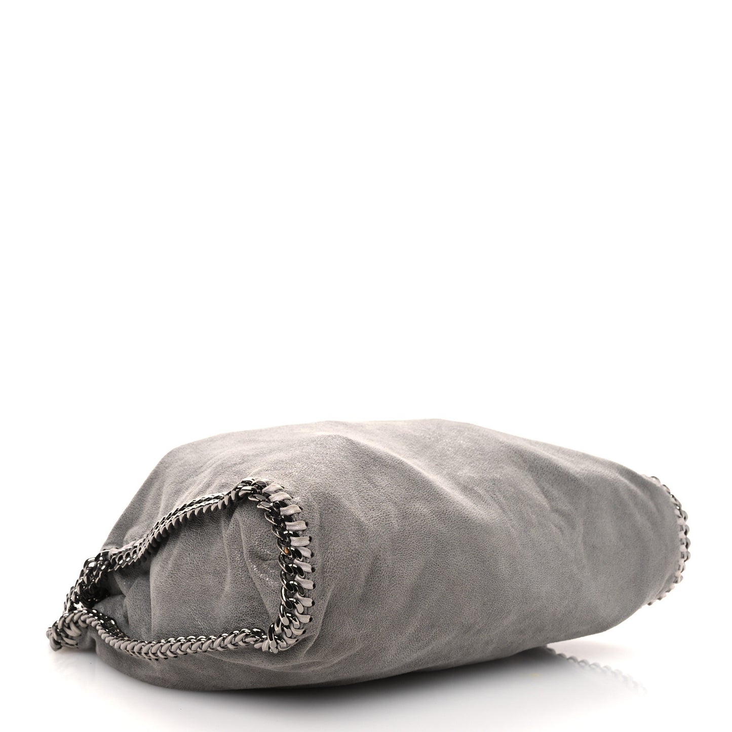 Shaggy Deer Falabella Fold Over Tote Grey