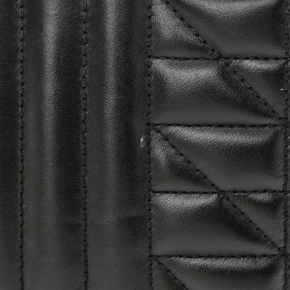 Gucci Calfskin Matelasse Aria Small GG Marmont Chain Shoulder Bag Black 12 of 13