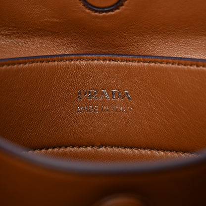 Prada Scamosciato Suede Medium Double Handle Tote Uva Nocciolo 6 of 13