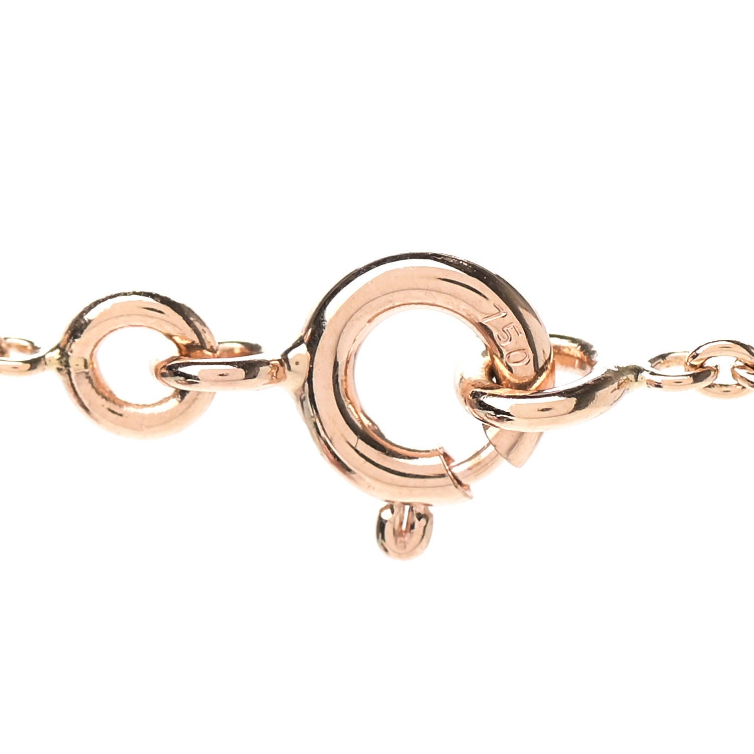 Hermes 18K Rose Gold Diamond Constance Amulette Pendant Necklace 5 of 6