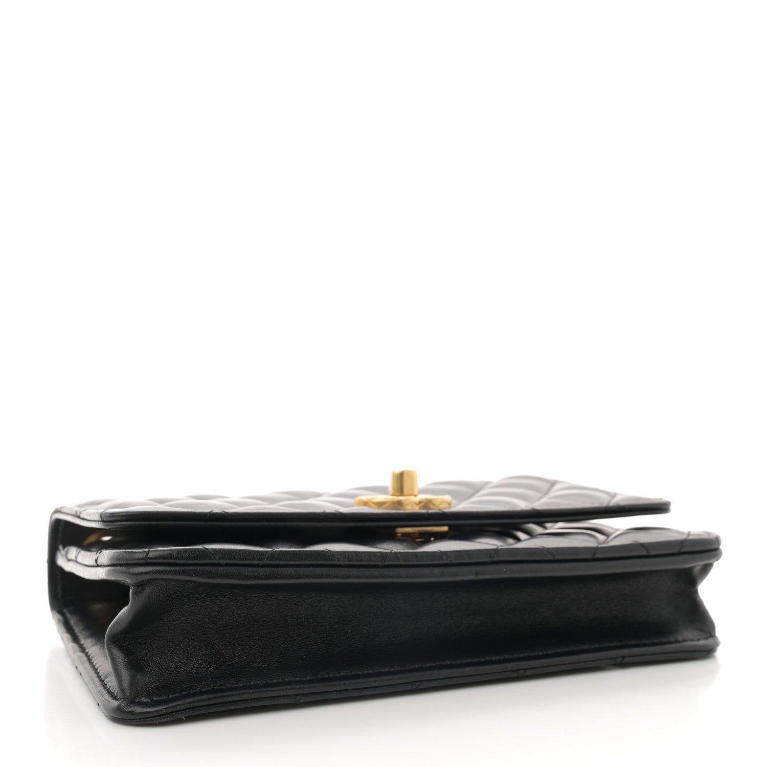 Chanel Lambskin Quilted Pillow Crush Wallet On Chain WOC Black 4 of 11