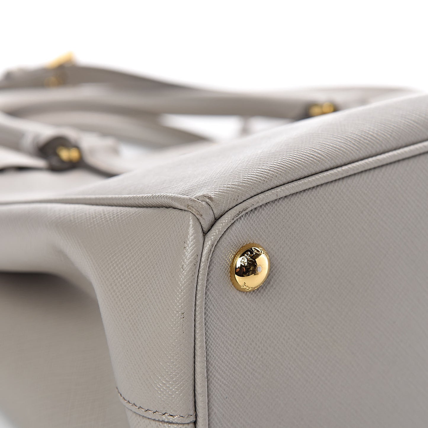 Saffiano Small Galleria Double Zip Tote Pomice