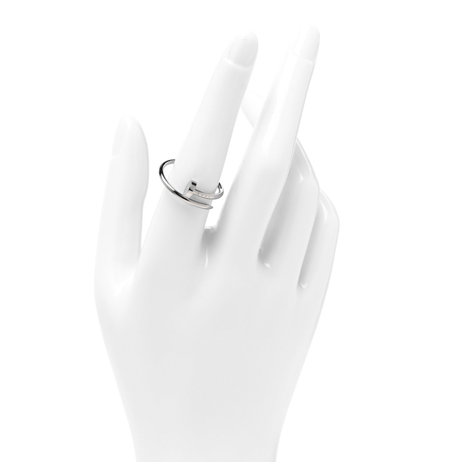 Cartier 18K White Gold Small Juste Un Clou Ring 57 8 2 of 6