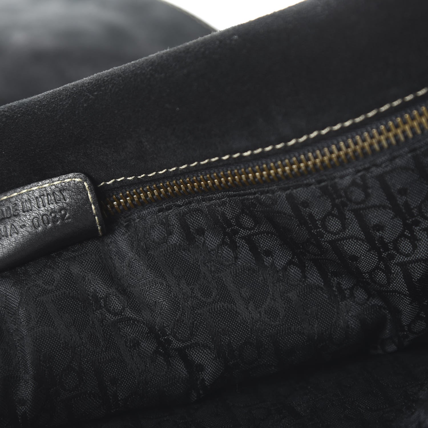 Christian Dior Calfskin Baudrier Saddle Bag Black 9 of 10