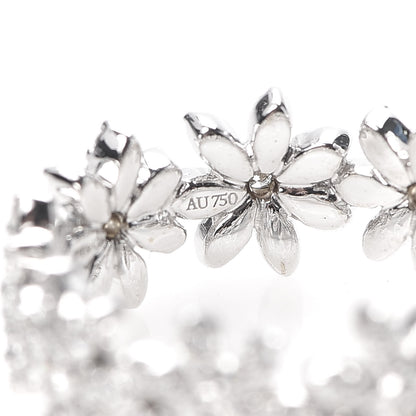 Tiffany 18K White Gold Diamond Metro Daisy Band Ring 49 5 5 of 6