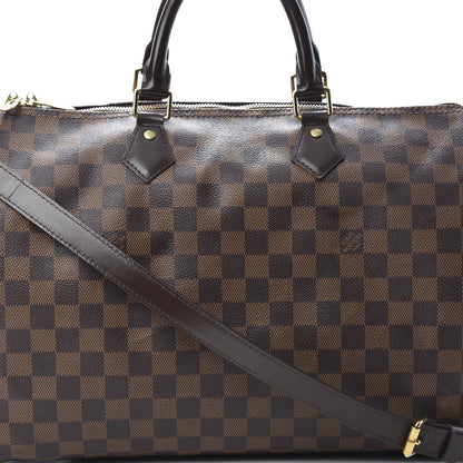 Louis Vuitton Damier Ebene Speedy Bandouliere 35 8 of 17