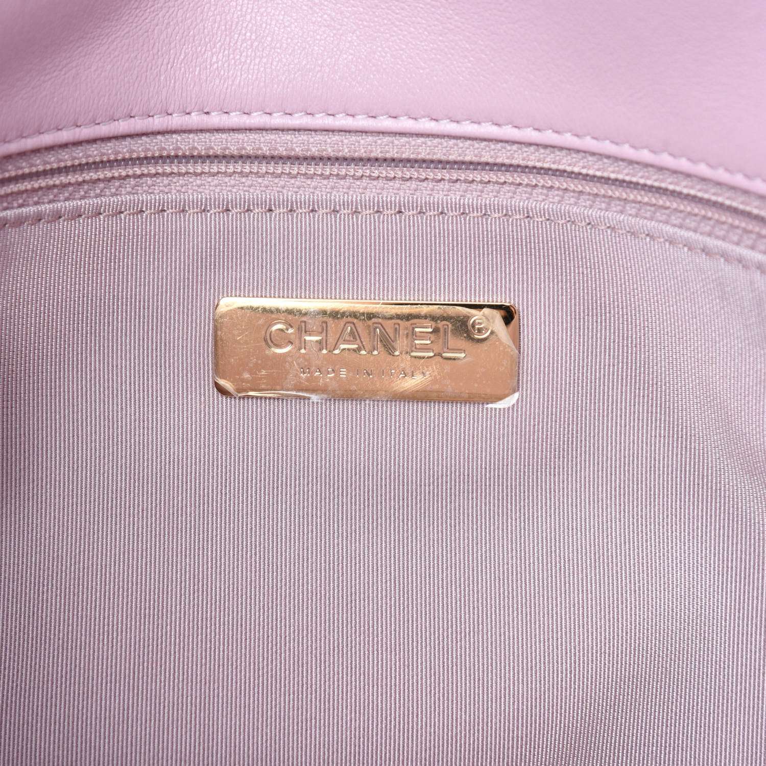 Chanel Lambskin Quilted Large Chanel 19 Flap Light Pink 8 of 11