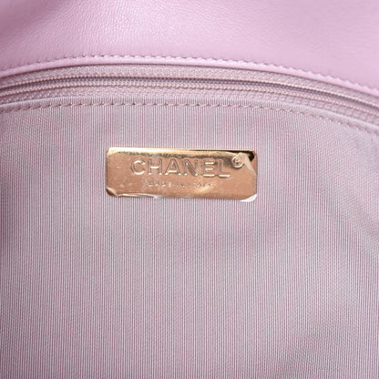 Chanel Lambskin Quilted Large Chanel 19 Flap Light Pink 8 of 11