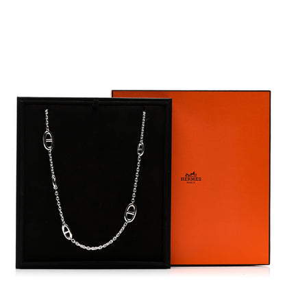 Hermes Sterling Silver Farandole Necklace 80 5 of 5