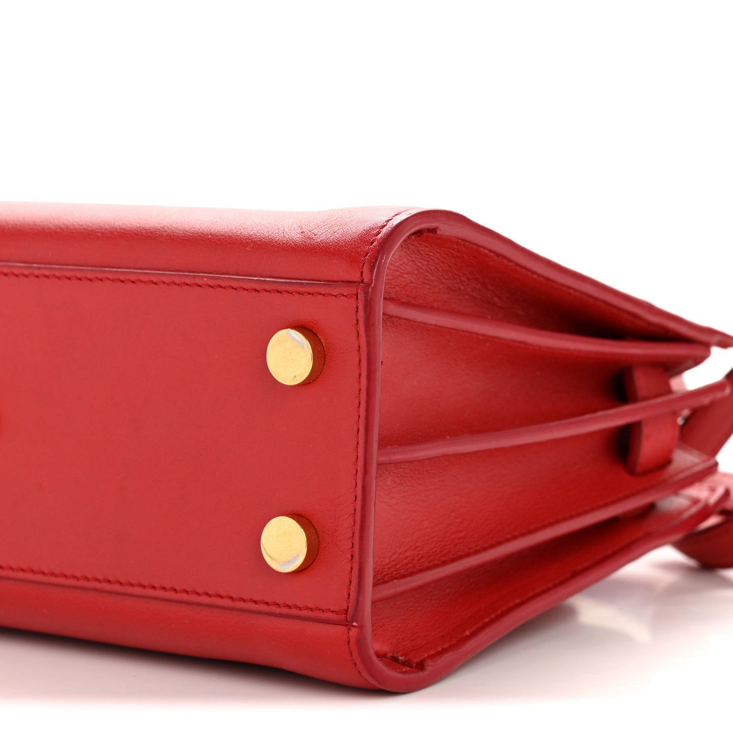 Calfskin Nano Sac De Jour Lipstick Red