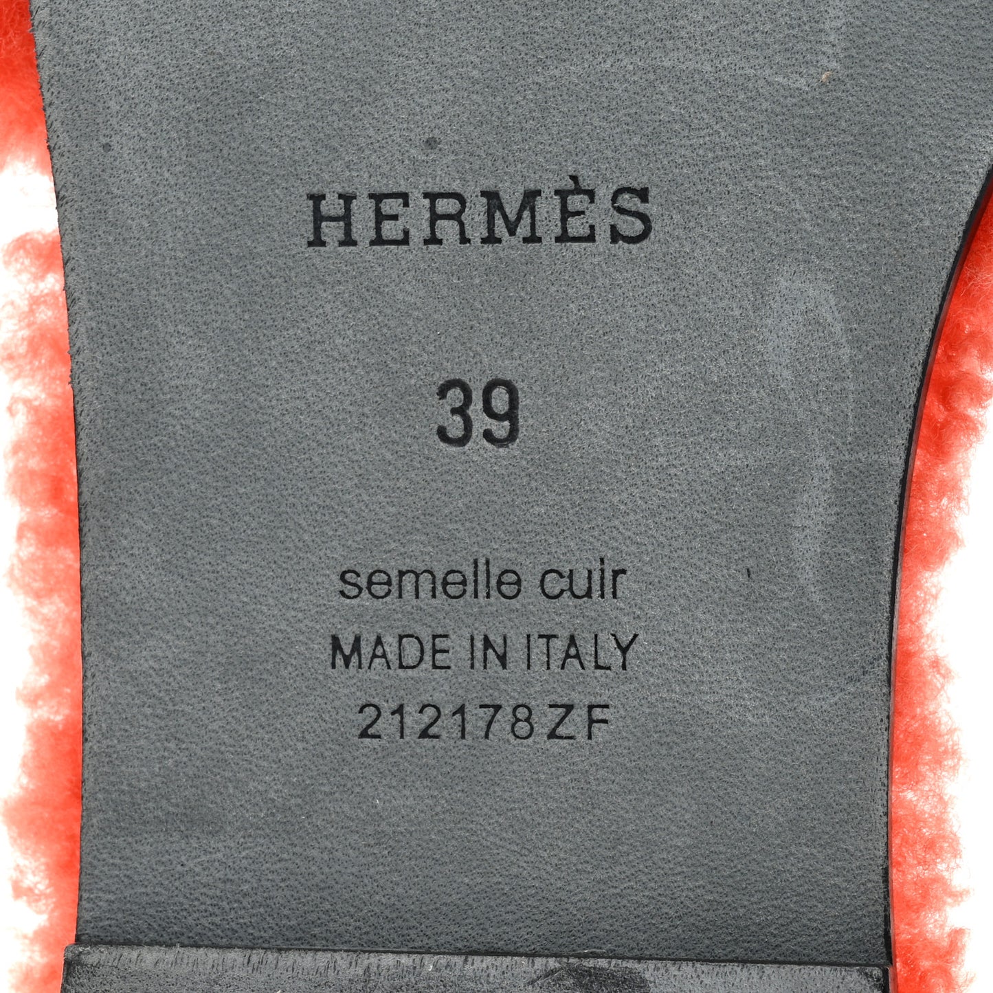 Woolskin Oran Sandals 39 Orange