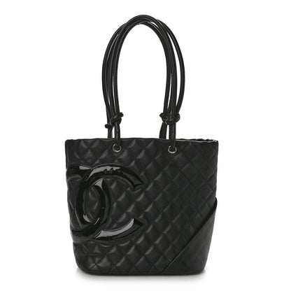 Chanel Calfskin Quilted Medium Cambon Tote Black 1 of 8