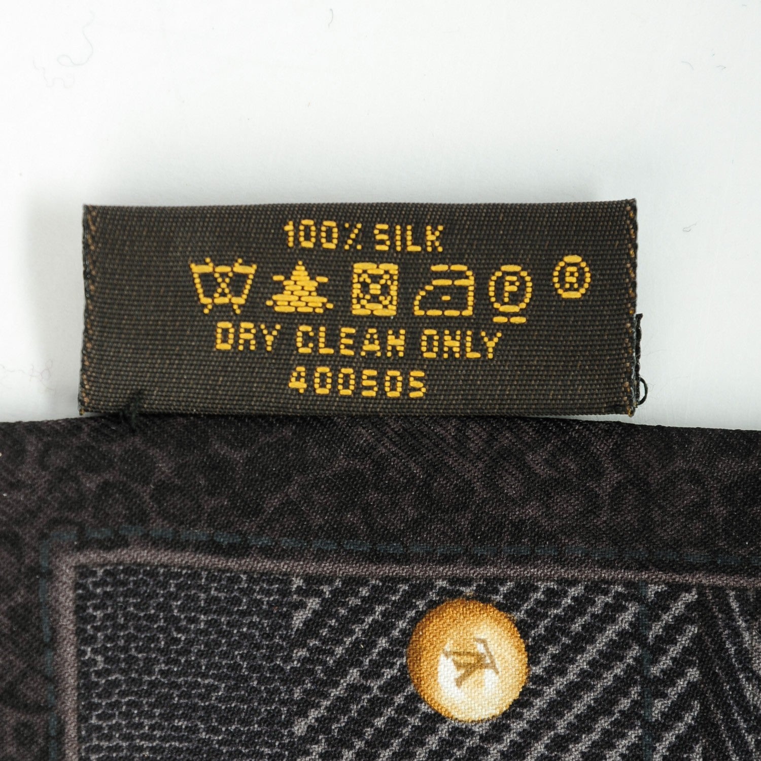 Louis Vuitton Silk Monogram New Denim Bandeau Black 5 of 5