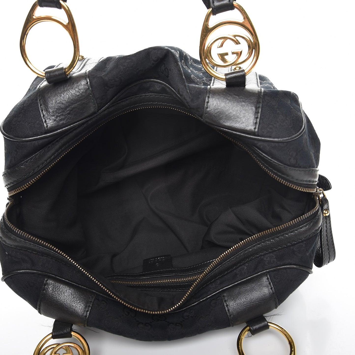 Monogram Medium Interlocking Boston Black