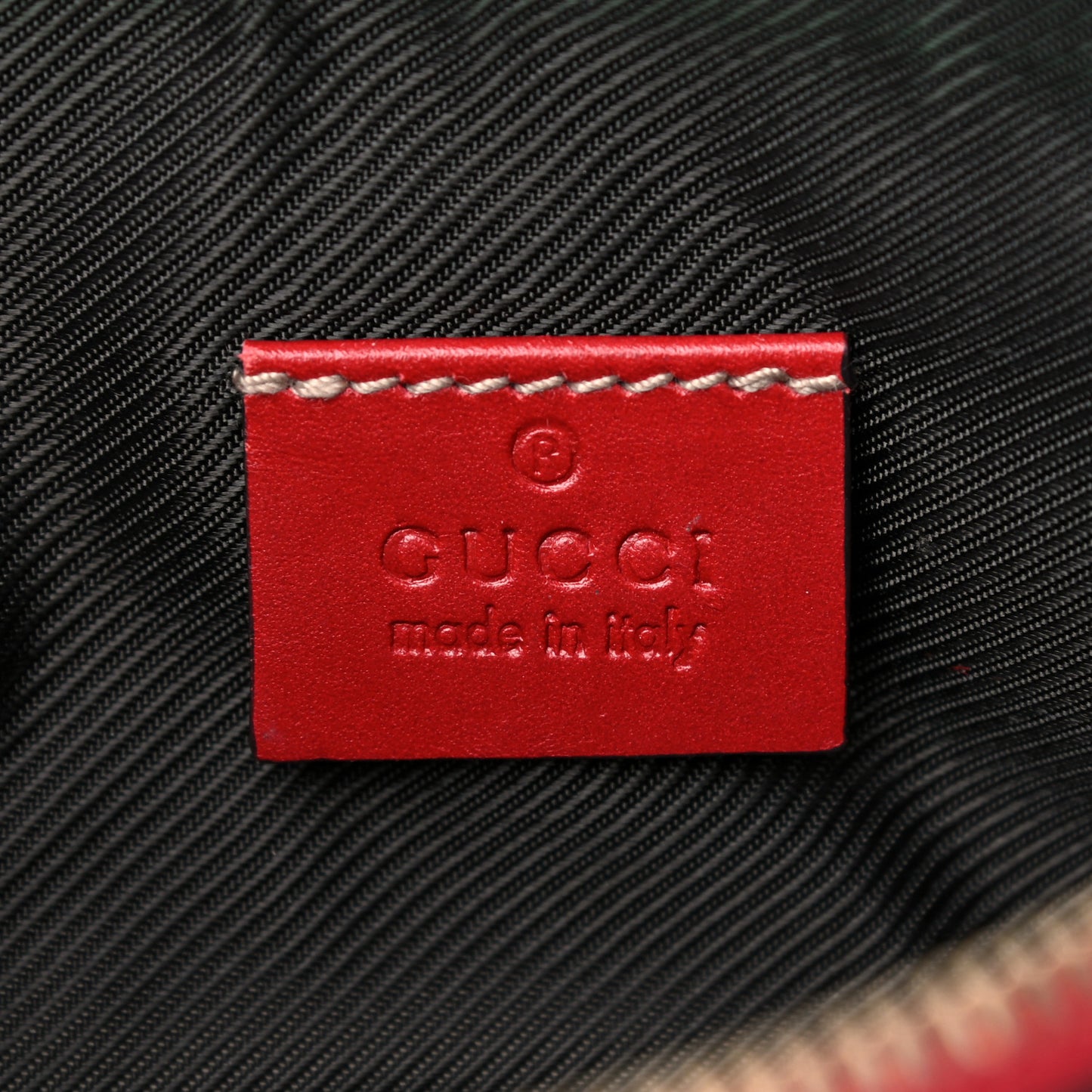 Guccissima Small Cosmetic Pouch Red