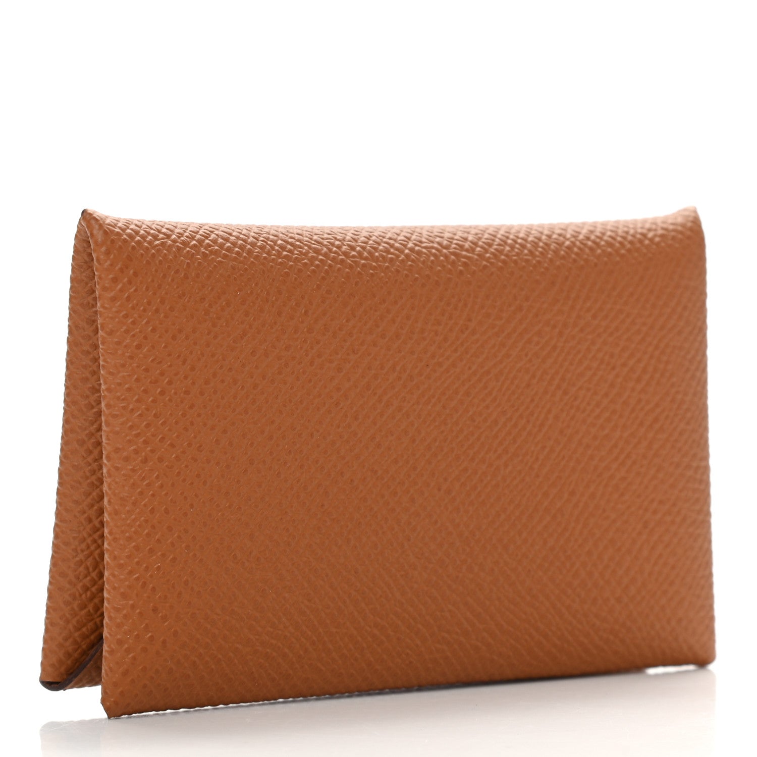 Hermes Epsom Calvi Card Case Gold 3 of 8