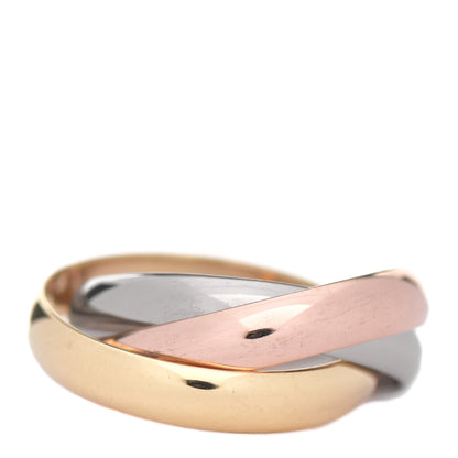 Cartier 18K Pink Yellow White Gold Classic Trinity Ring 50 5.25 3 of 5