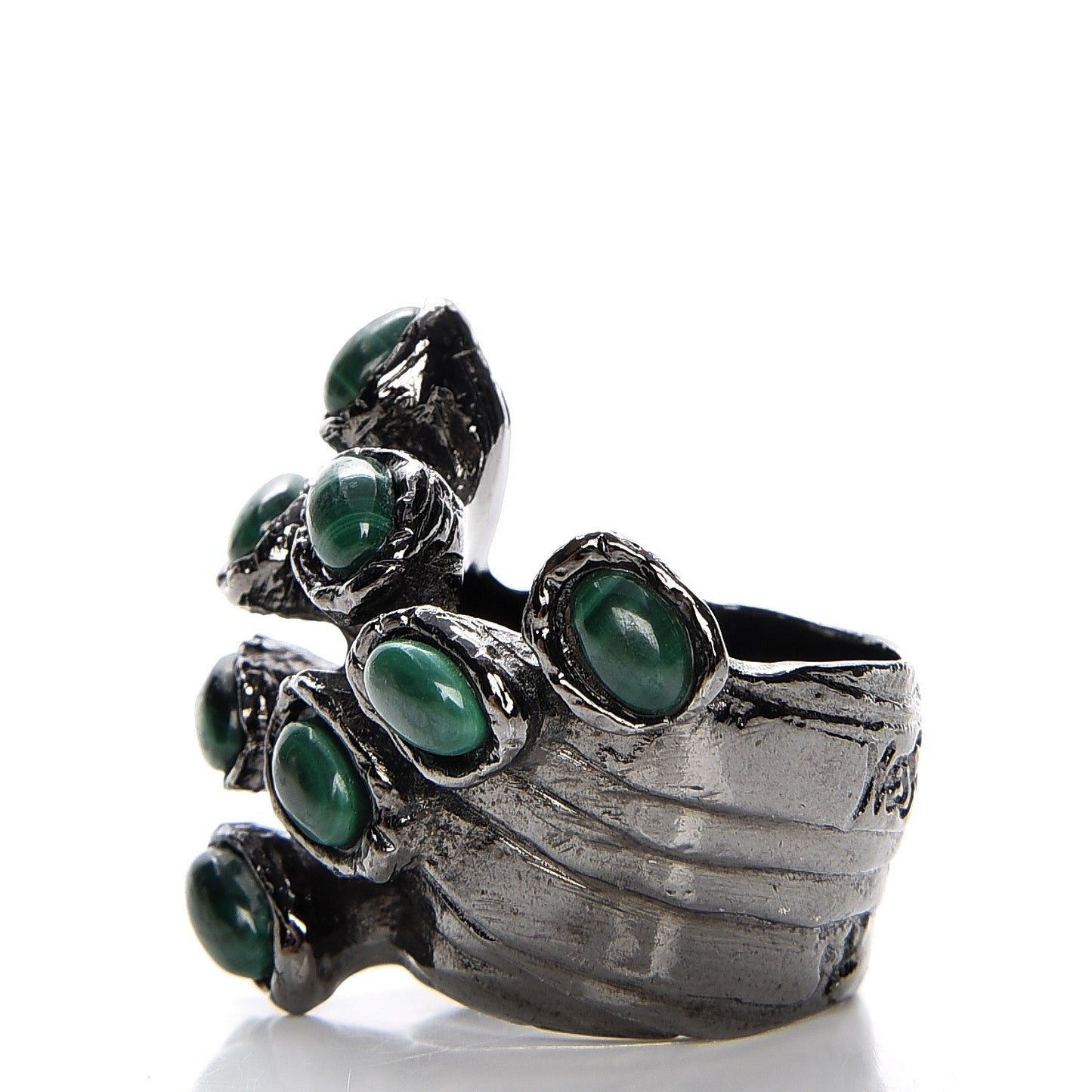 Arty Dots Ring 6 Gunmetal Green