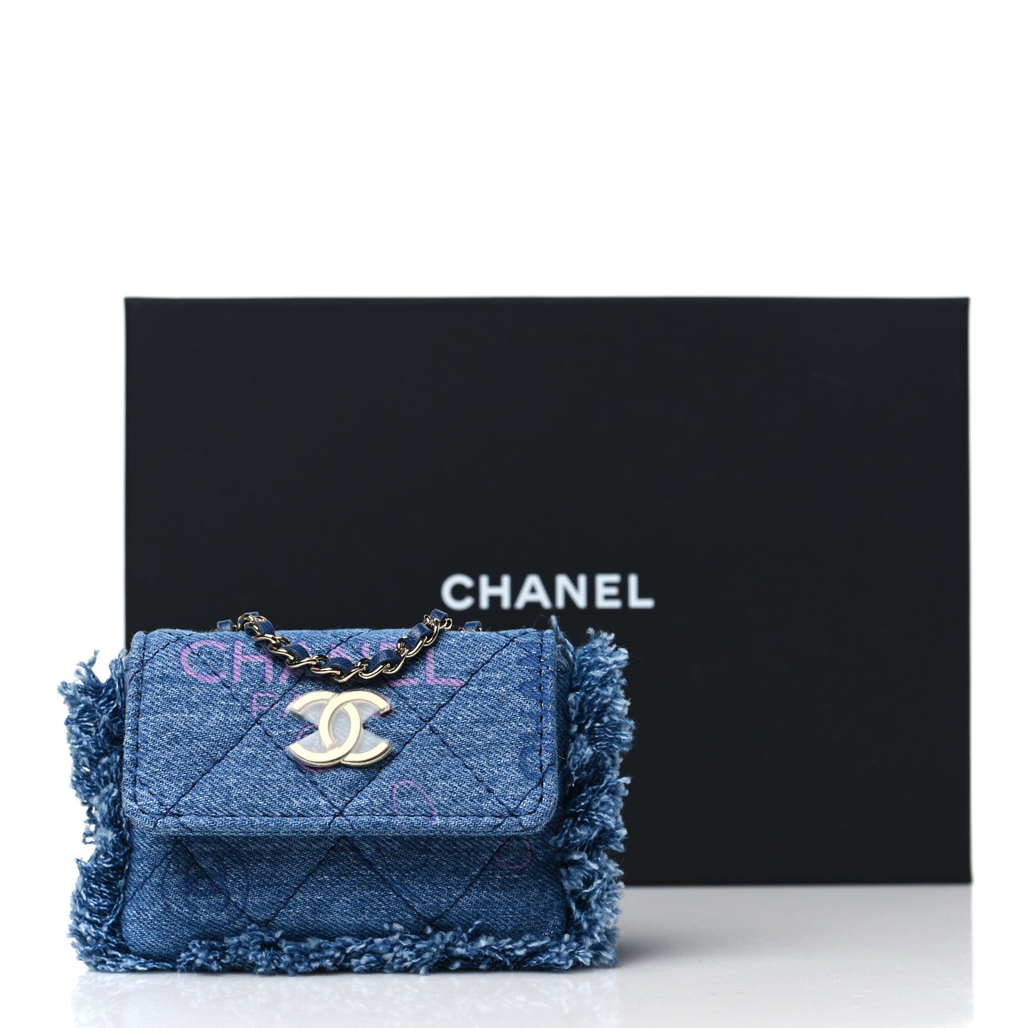 Denim Quilted Denim Mood Belt Bag Blue Multicolor
