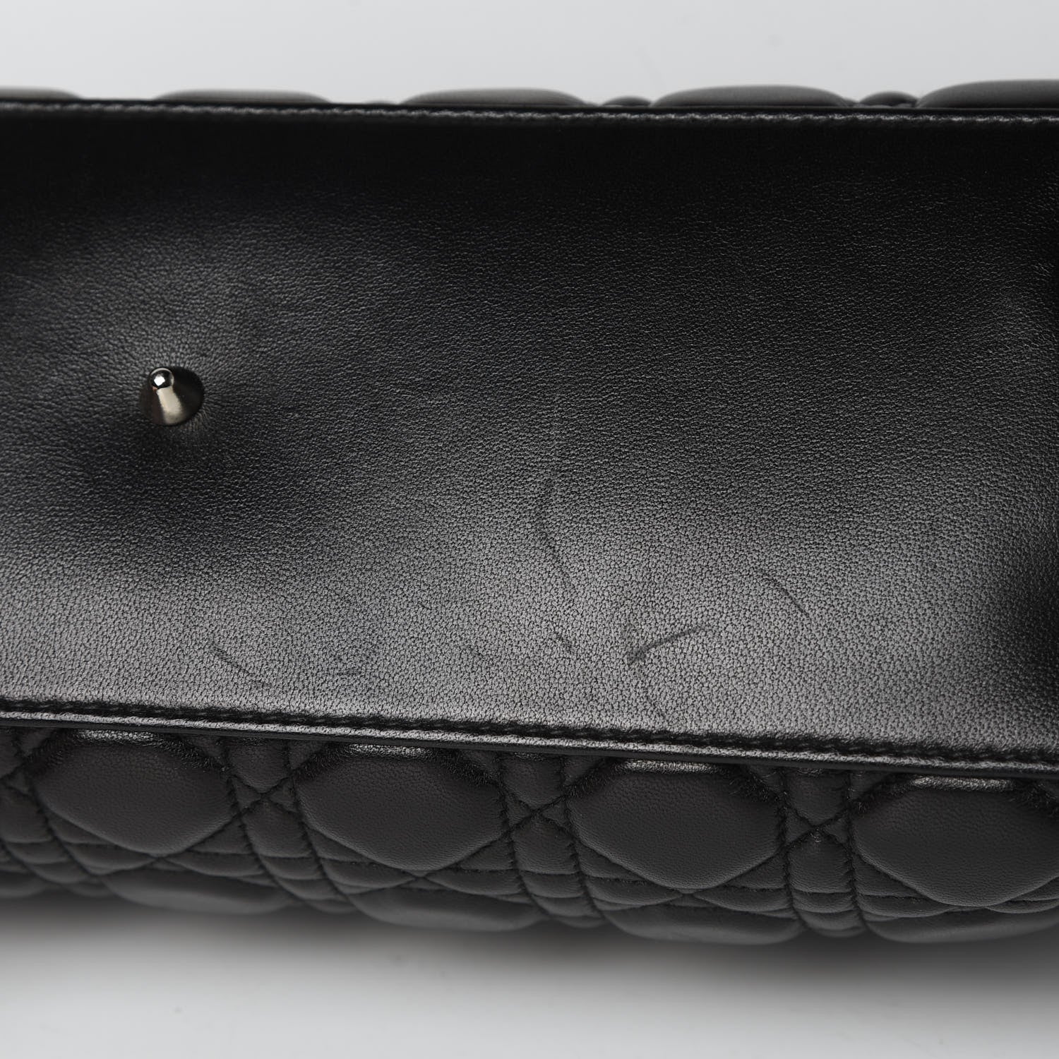 Christian Dior Lambskin Cannage Lady Dior Shoulder Bag Black 11 of 16
