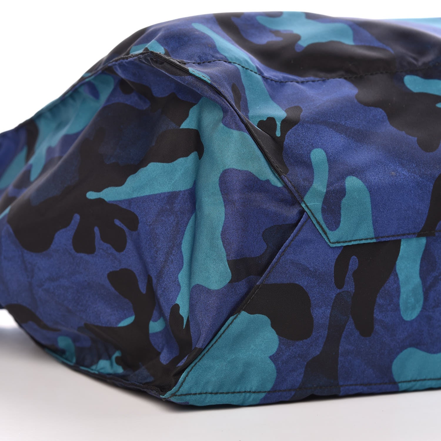 Prada Tessuto Stampato Camouflage Shopping Tote Royal 8 of 9