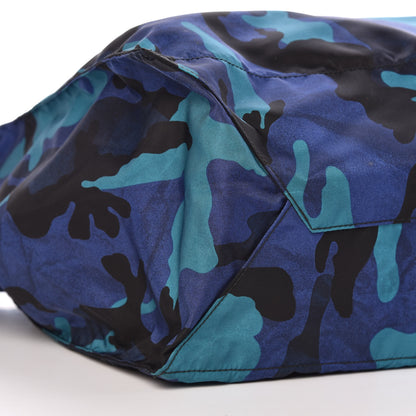 Prada Tessuto Stampato Camouflage Shopping Tote Royal 8 of 9