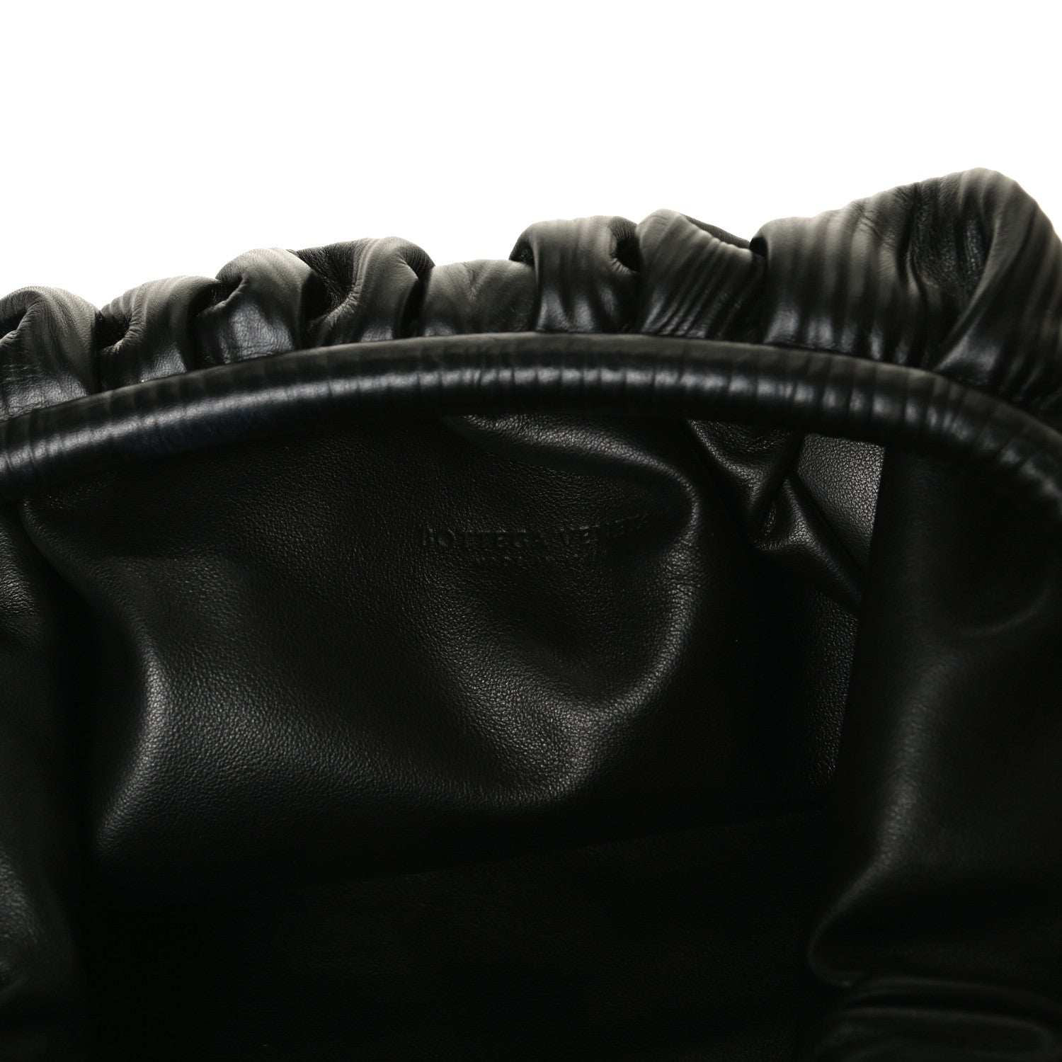 Bottega Veneta Bark Calfskin Embossed The Pouch Oversized Clutch Black 5 of 12