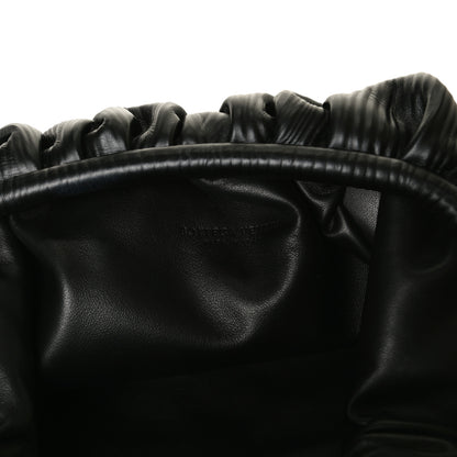 Bottega Veneta Bark Calfskin Embossed The Pouch Oversized Clutch Black 5 of 12