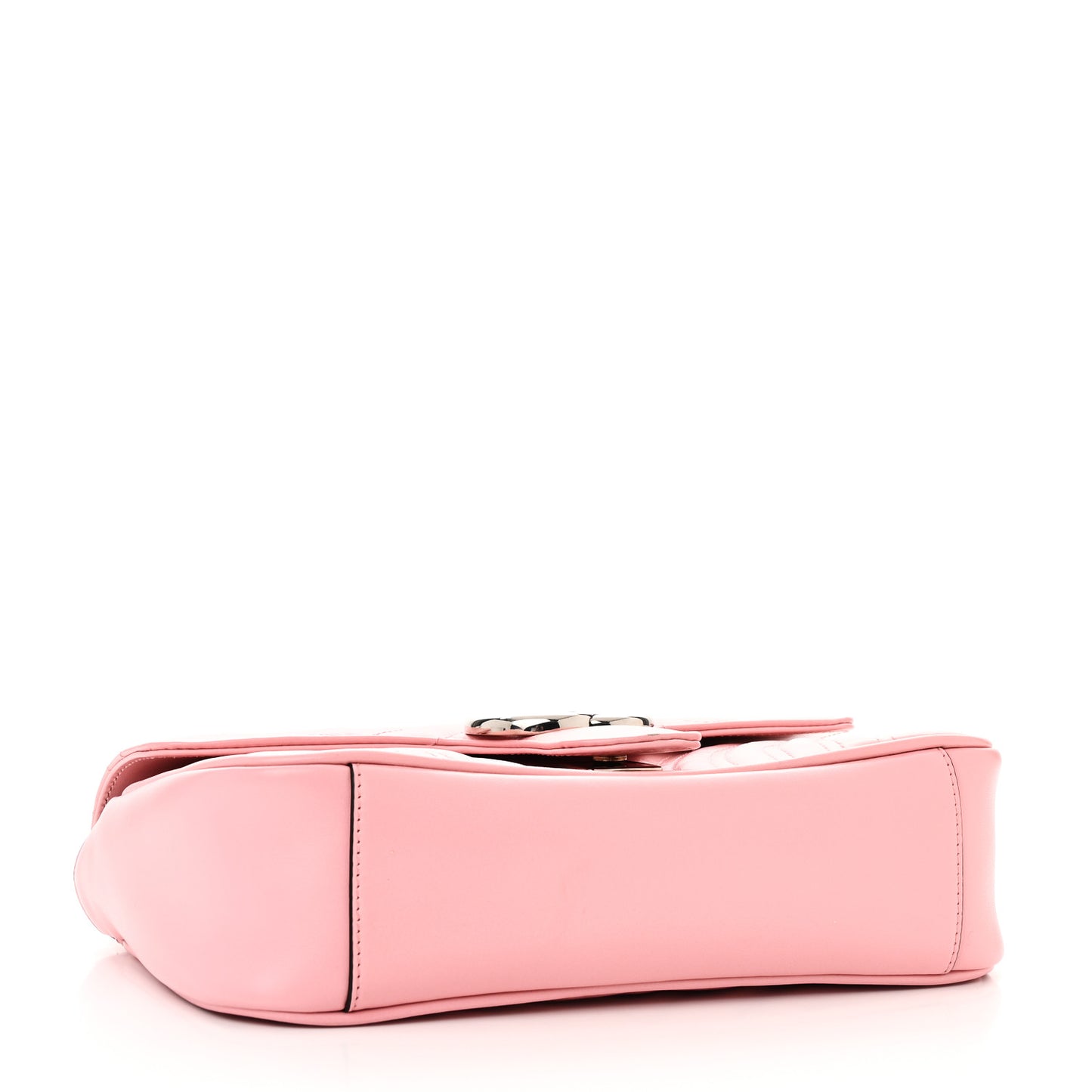 Calfskin Matelasse Small GG Marmont Shoulder Bag Wild Rose