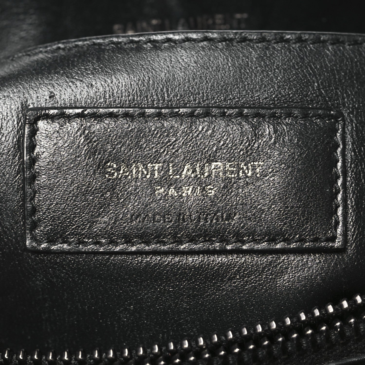 Saint Laurent Calfskin Y Quilted Monogram Monochrome Small Loulou Chain Satchel Black 6 of 12