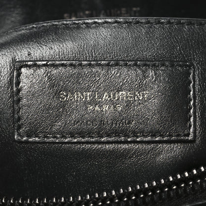 Saint Laurent Calfskin Y Quilted Monogram Monochrome Small Loulou Chain Satchel Black 6 of 12