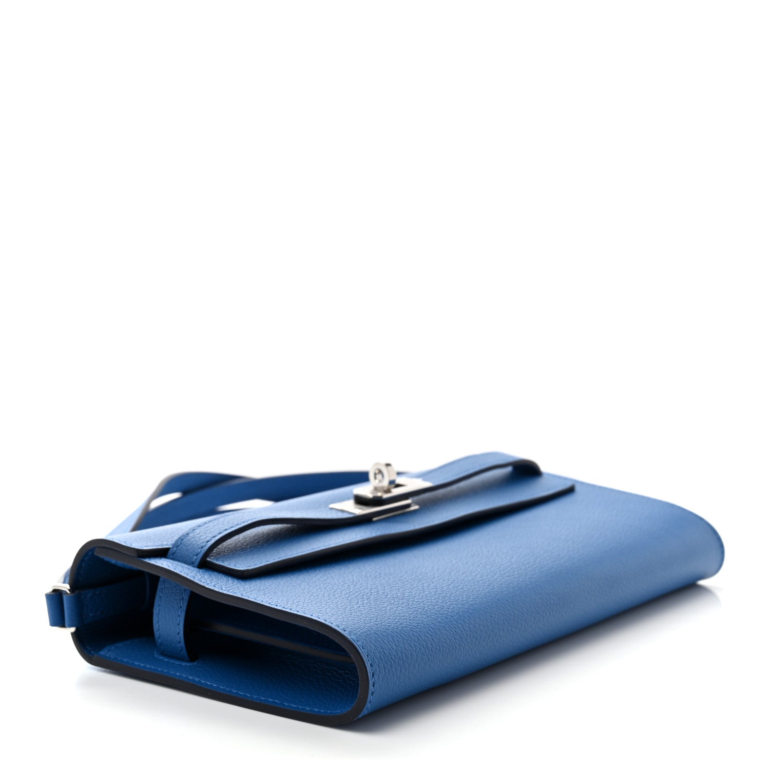Hermes Evercolor Kelly To Go Wallet Bleu France 4 of 10