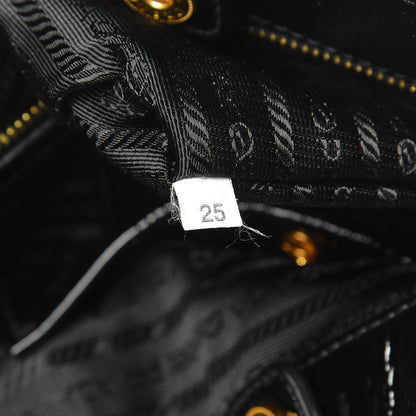 Prada Vernice Naplak Zipper Tote Black 7 of 8