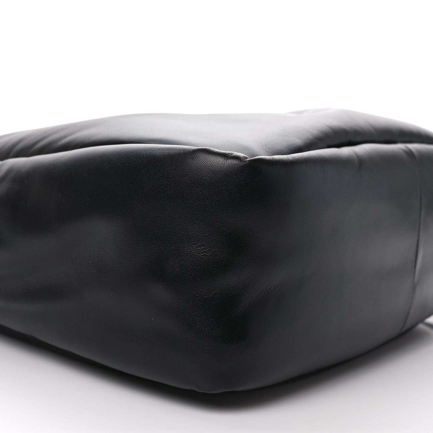 Nappa Soft Padded Medium Double Handled Shoulder Bag Black