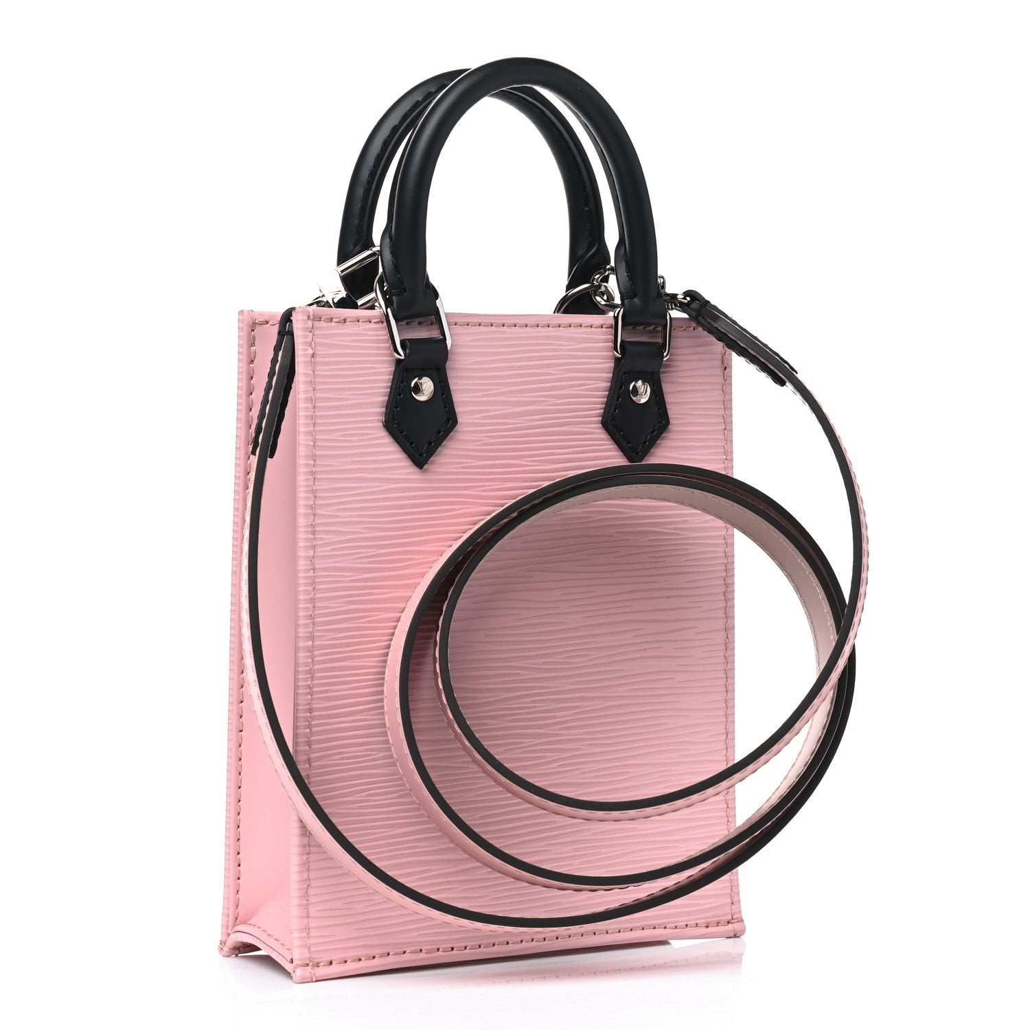Louis Vuitton Epi Petit Sac Plat Rose Ballerine 2 of 5