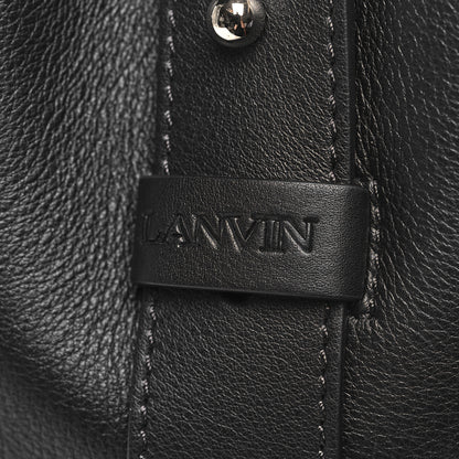 Lanvin Calfskin Large Hook Bag Black 7 of 10