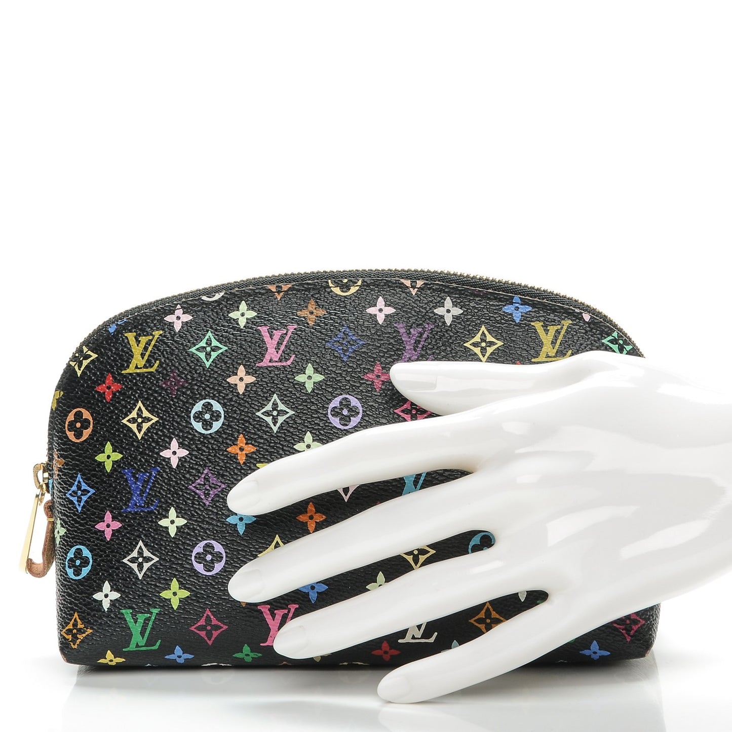 Monogram Multicolor Cosmetic Pouch Black Grenade