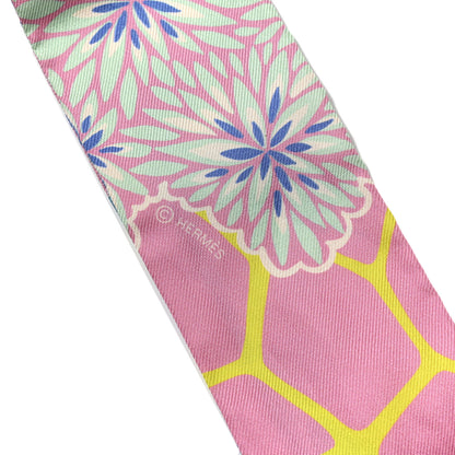 Hermes Silk The Three Graces Twilly Rose Bonbon Canard 4 of 4