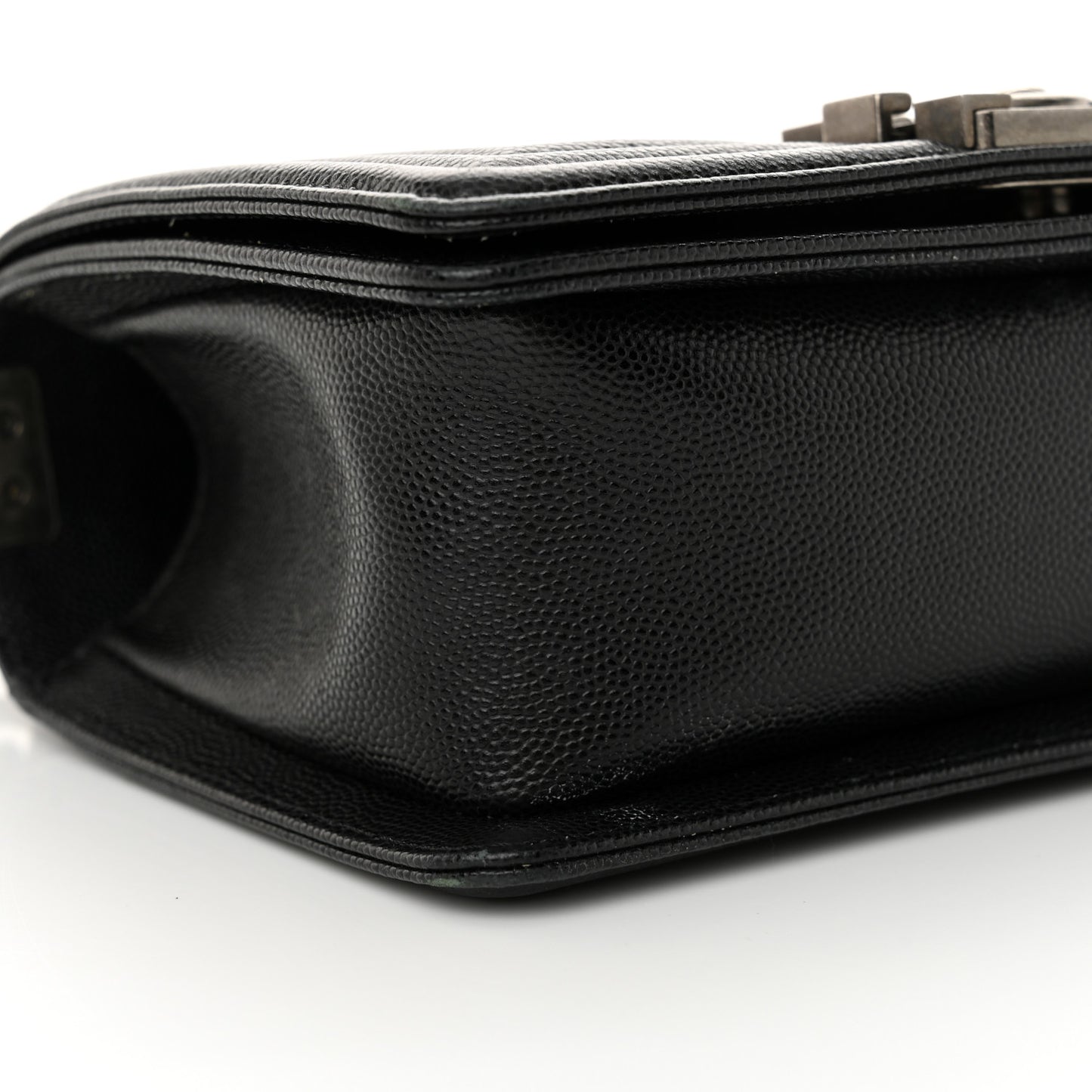 Caviar Quilted Small Boy Flap Black