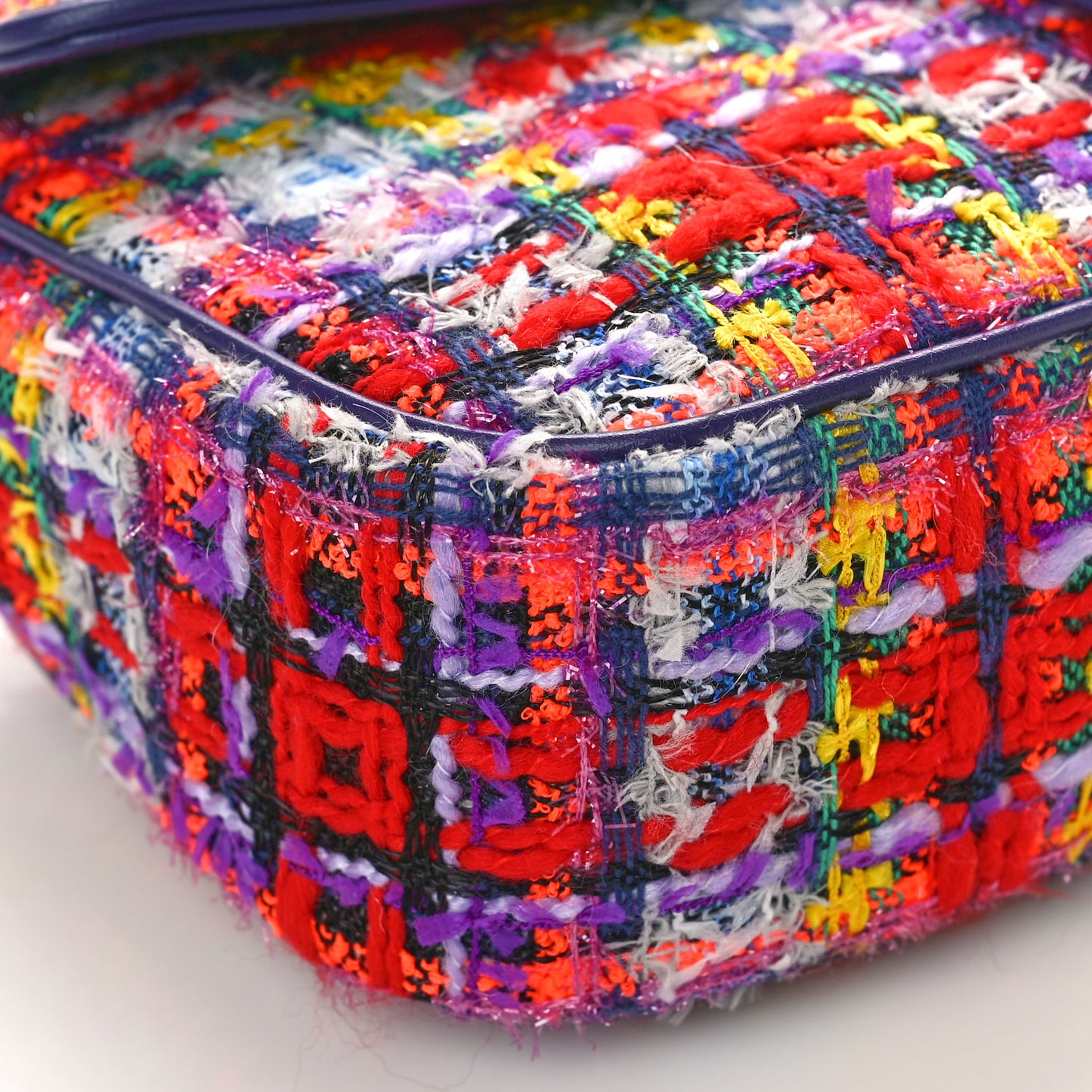 Tweed Calfskin Small GG Marmont Shoulder Bag Multicolor